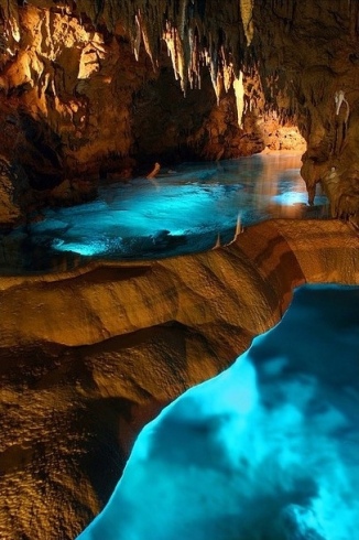 illuminated caves